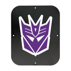 Transformers Decepticons Metal Game Room Sign- 9-3/4" x 7-7/8"